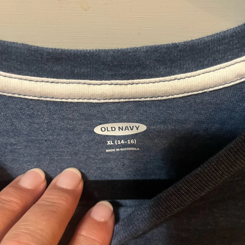 Kids Glow-in-the-Dark Skeleton Long Sleeve Tee - Blue Old Navy.
